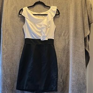 Max and Cleo black and white cocktail dress